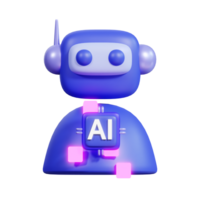 Artificial Intelligence 3D Icon png