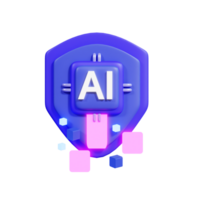 Artificial Intelligence 3D Icon png