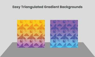 fondo degradado triangular vector