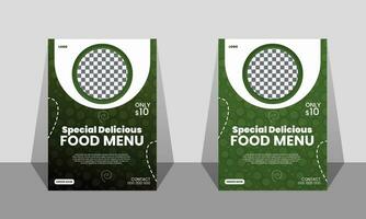 Special delicious food  menu social media banner post template vector