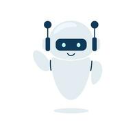 digital charla bot, robot asistente para cliente apoyo. concepto de virtual conversacion asistente para consiguiendo ayuda. vector ilustración aislado en blanco antecedentes.