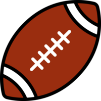 football color flat line icon png