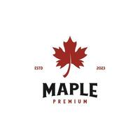 Maple Leaf Logo Design Concept Vector Illustration Symbol Icon