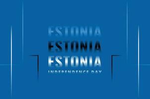 Estonia Independence Day Celebrate Design vector