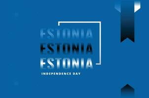 Estonia Independence Day Celebrate Design vector