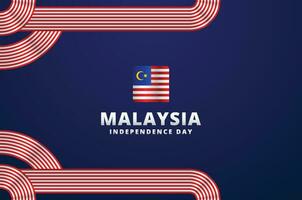 Malaysia Independence Day Design Template vector