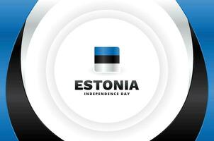 Estonia independencia día celebrar diseño vector