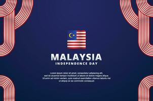 Malaysia Independence Day Design Template vector