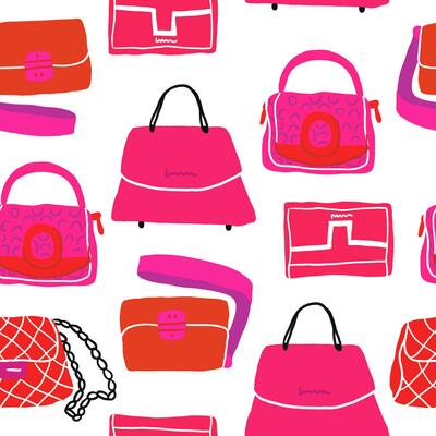 Handbags. Fashion bag set. Female purse accessory - Stock Illustration  [32562984] - PIXTA