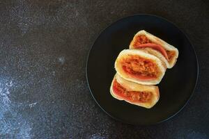 Traditional Sandwiches, Flossy Pork and Ham Salad Dressing photo