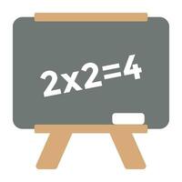 Math equation calculation on blackboard vector