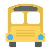 A road transport bus, school or passenger bus vector