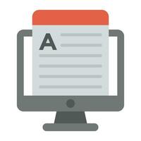 Academic grading result, a plus grade report card vector