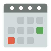 Wall Calendar icon design, planning concept vector