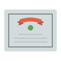 Academic degree awarded to students upon completion of education at college or university vector