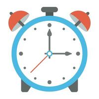 An alarm clock, flat  design vector