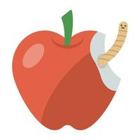 un manzana un día mantiene médico lejos representado mediante manzana icono vector