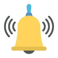 campana diseño icono para alarma y notificación vector