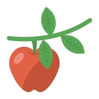 An apple a day keeps doctor away represented through apple icon vector