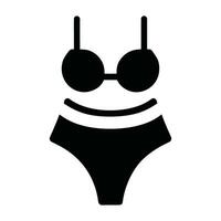 Bikini icon. Simple illustration of bikini vector icon