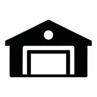 warehouse building isolated icon vector
