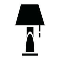 Table lamp icon vector isolated on white background