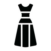 dress icon vector isolated on white background