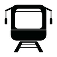 Train Icon Silhouette vector