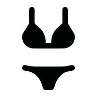 bikini icono. sencillo ilustración de bikini vector icono