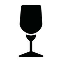 vino vaso icono vector aislado en blanco antecedentes