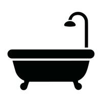 bañera icono. sencillo ilustración de bañera vector icono