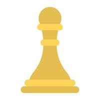 A chess pawn used to represent strategy vector