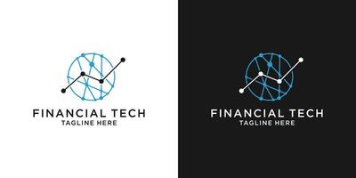 logo design financial technology modern vector