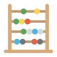 A calculating mathematical frame, abacus vector