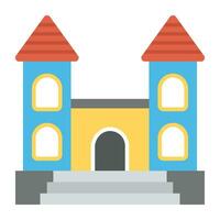 An ancient building with pillars symbolizing monument or landmark vector