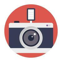 A device icon to capture pictures called camera vector