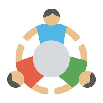 Connected people in network, business networking group vector