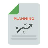 Tactical planning icon for business management vector