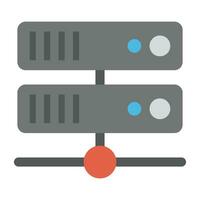 A graphic image of seat of organized data, network server vector