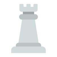 Chess rook icon flat design vector