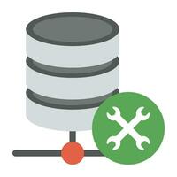 A graphic image of seat of organized data, network server vector