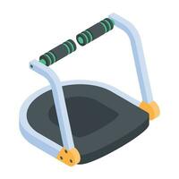 Trendy Set of Gym Isometric Icons vector