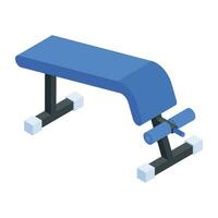 Trendy Set of Gym Isometric Icons vector