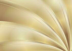 Golden luxury smooth waves abstract background vector