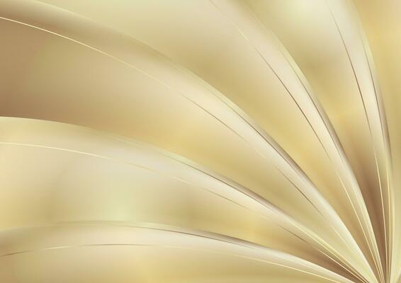 Golden luxury smooth waves abstract background