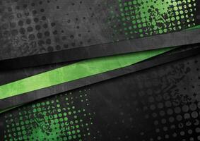 Green and black contrast stripes corporate abstract background vector