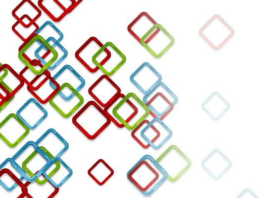 Colorful glossy squares abstract geometric background