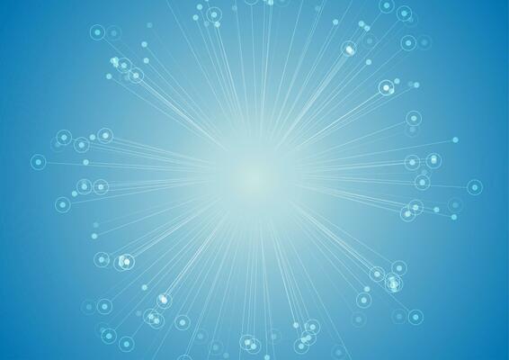 Blue concept connection lines abstract futuristic background