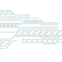 azul Delgado líneas resumen tecnología futurista antecedentes vector
