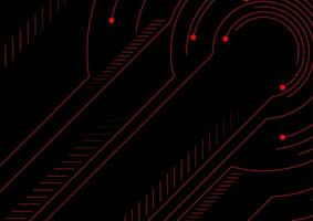 Red black technology futuristic minimal background vector